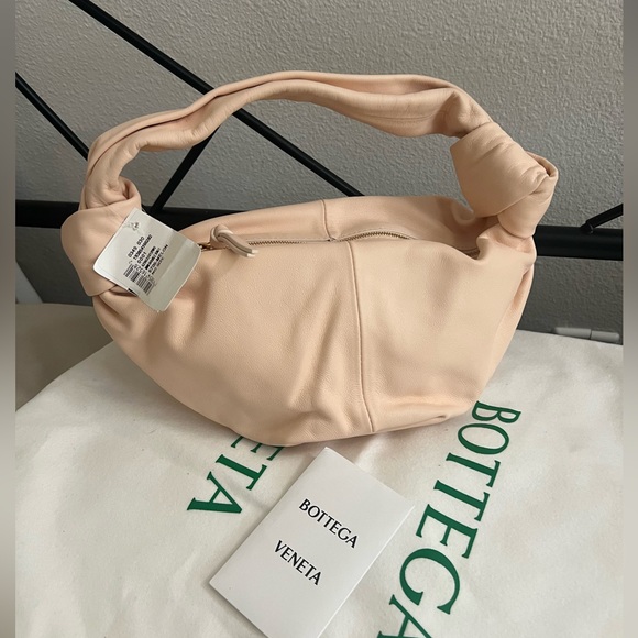 NWT Bottega Veneta melon pink double knot leather handbag - Picture 6 of 16